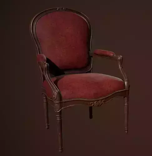 Realtime Antique Chair - game ready