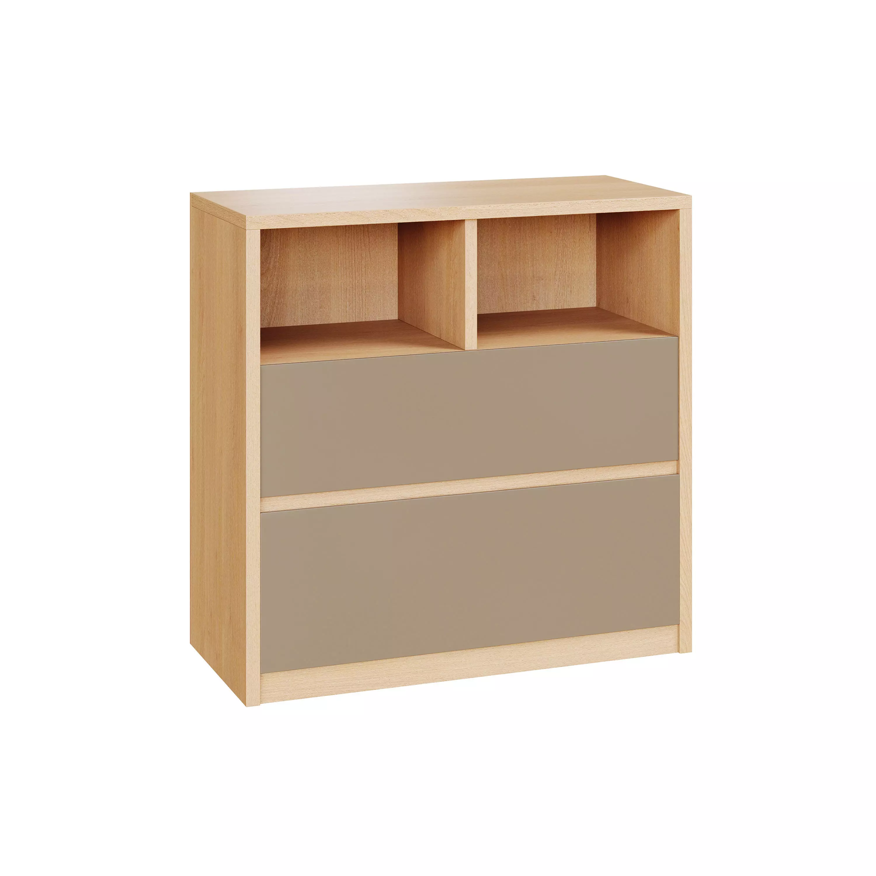 Penny Gene Plywood Latte Chest of Drawers 3D model