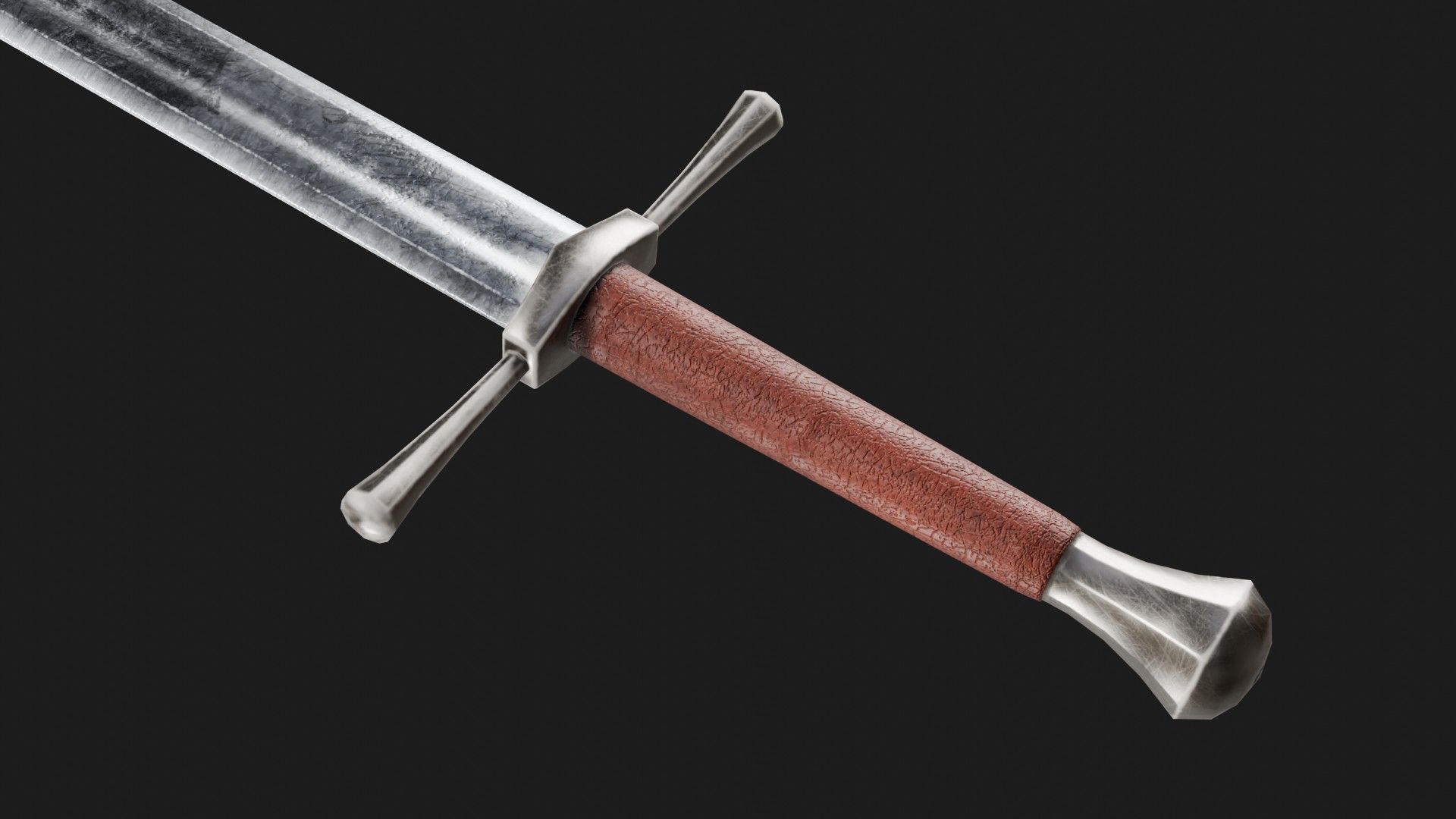 Sword Pack Low-poly 3D model_9