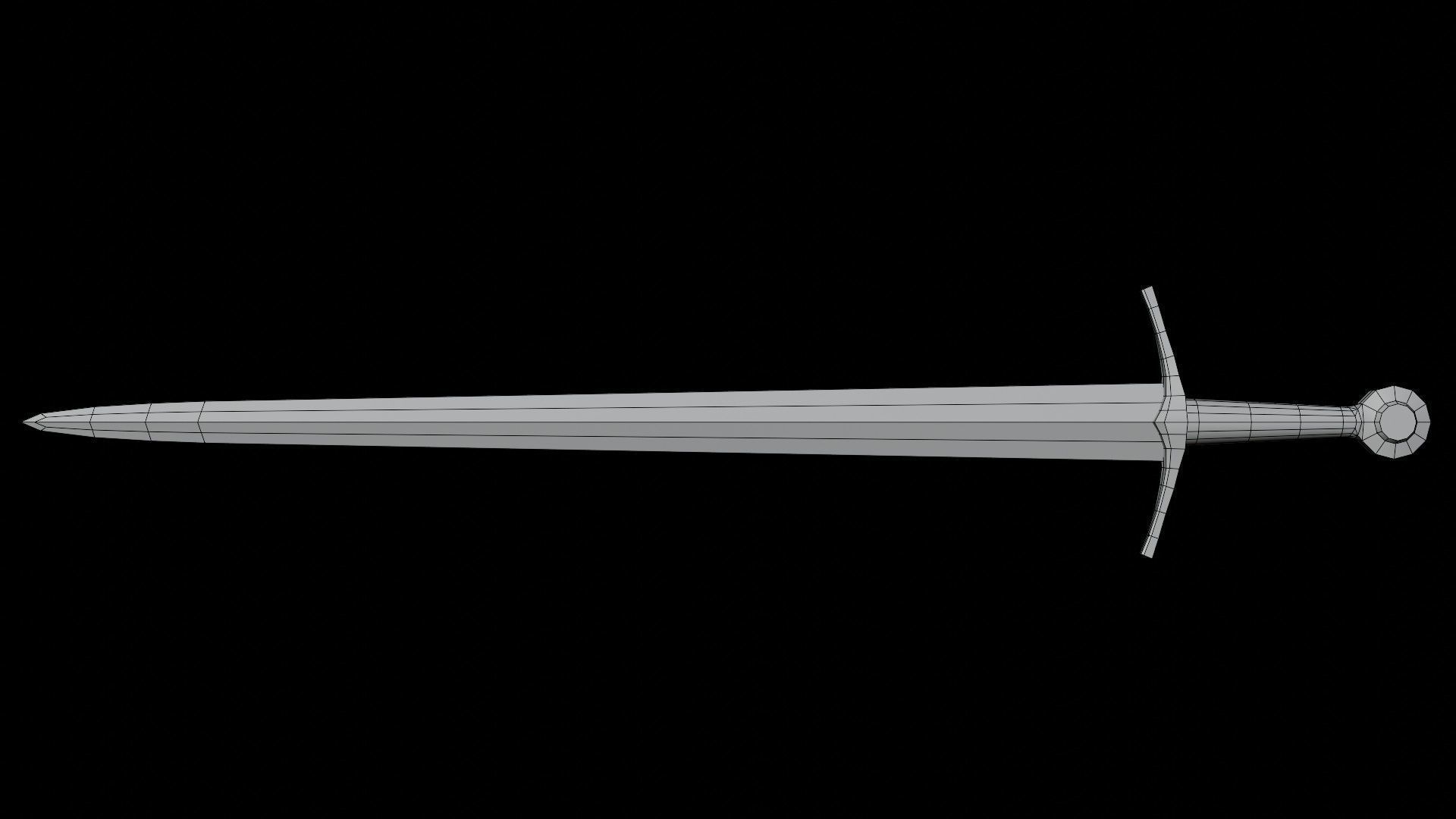 Sword Pack Low-poly 3D model_2