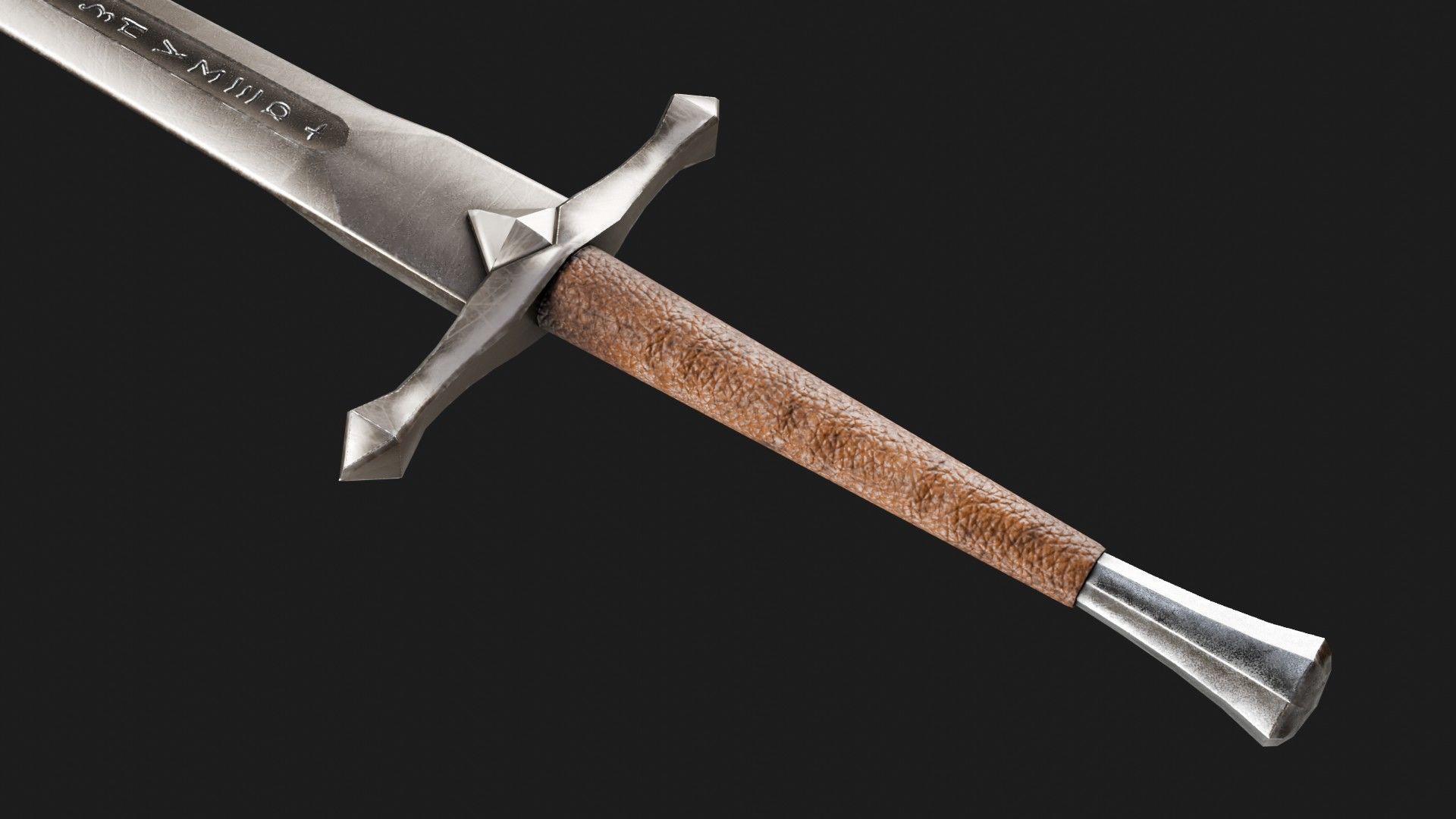 Sword Pack Low-poly 3D model_15