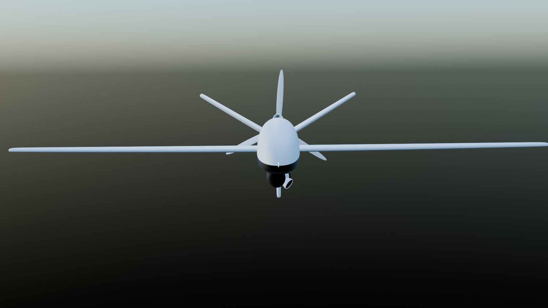 Drone Low-poly 3D model_6