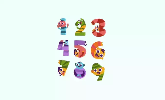 Cartoon Number v010