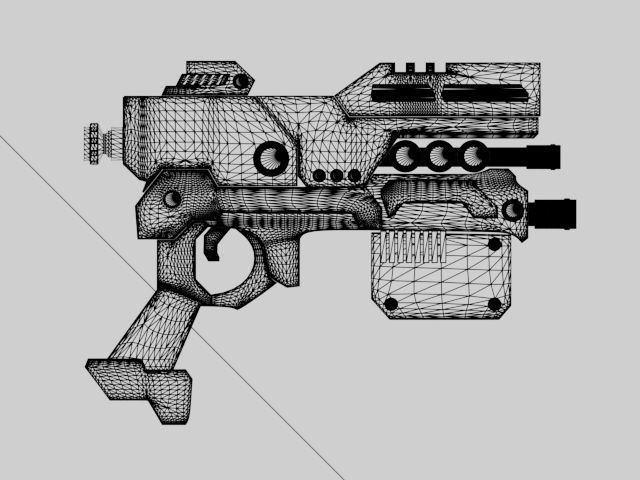 gun game asset Free low-poly 3D model_6