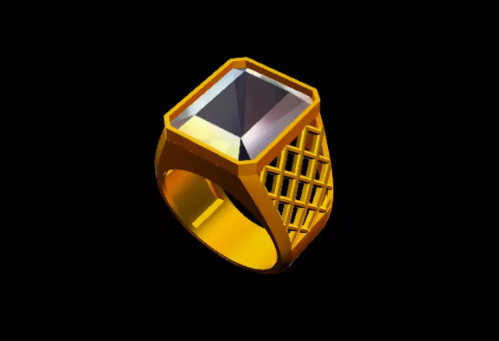 MENS RING SINGLE STONE LATEST MODEL Free 3D print model