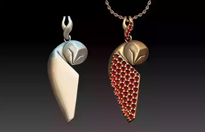 Owl Pendant Pack M20 3D print model
