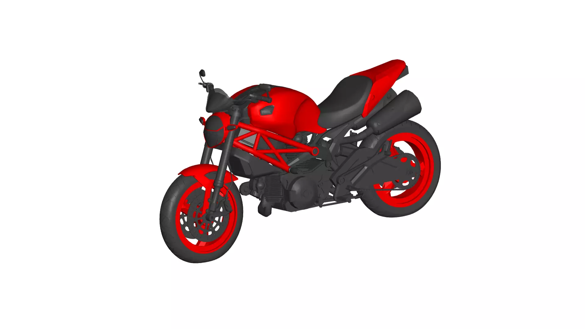 Ducati Monster 3D model_0