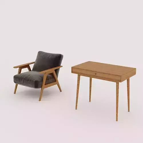 Desk Miji La Redoute and Arm chair John Lewis and Partners