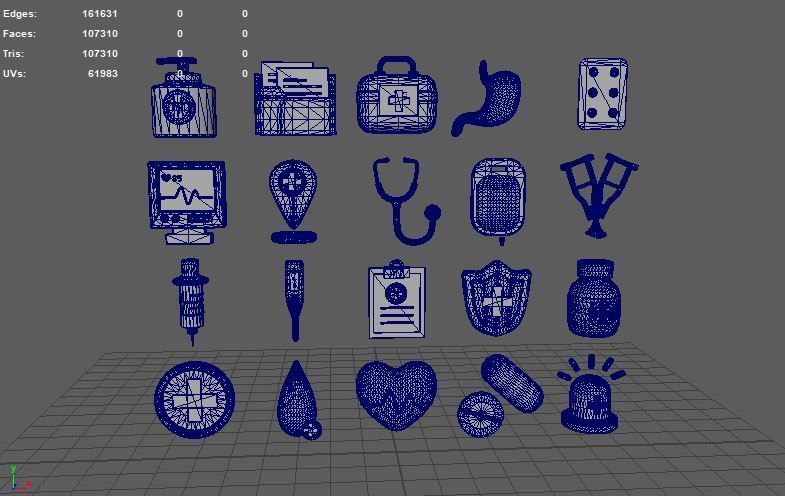 medical icon 3D model_11