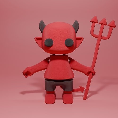 3D Printable Articulated Demon STL Files 3D print model