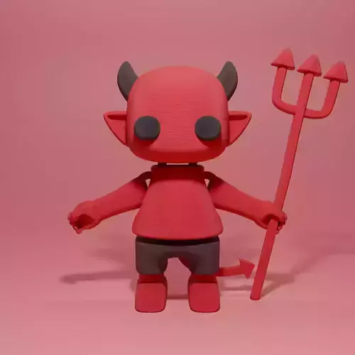 3D Printable Articulated Demon STL Files