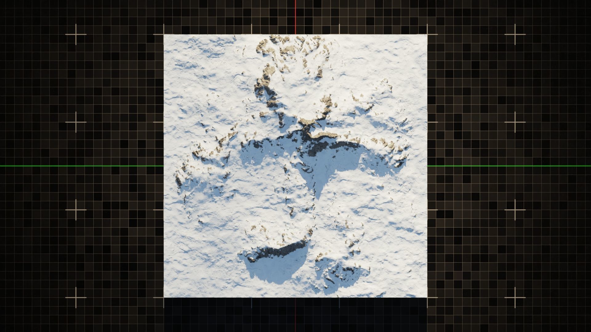 Tundra Mountain Terrain 1 3D model_7