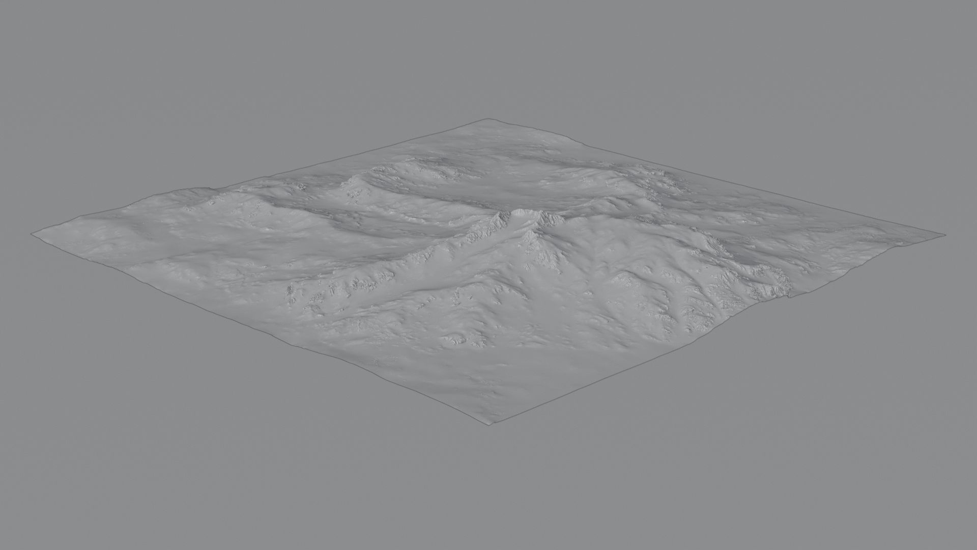 Tundra Mountain Terrain 1 3D model_6