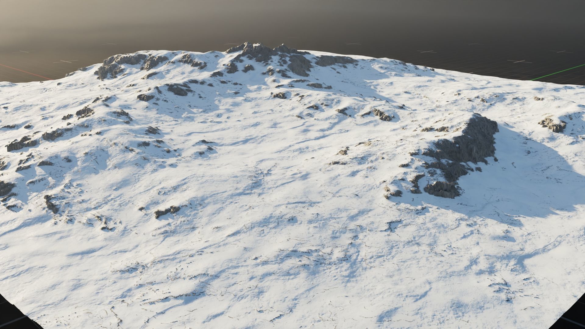 Tundra Mountain Terrain 1 3D model_9