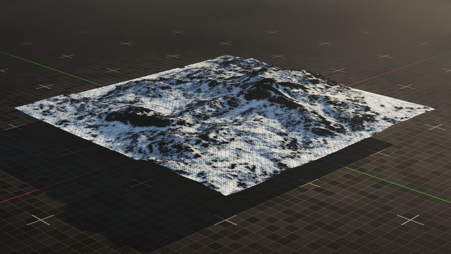 Tundra Mountain Terrain 1 3D model_5