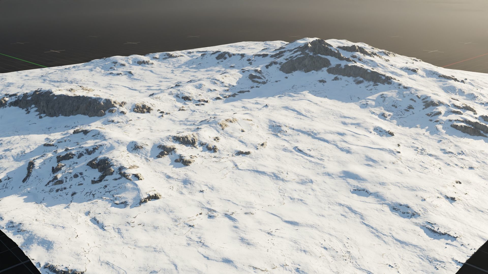 Tundra Mountain Terrain 1 3D model_8