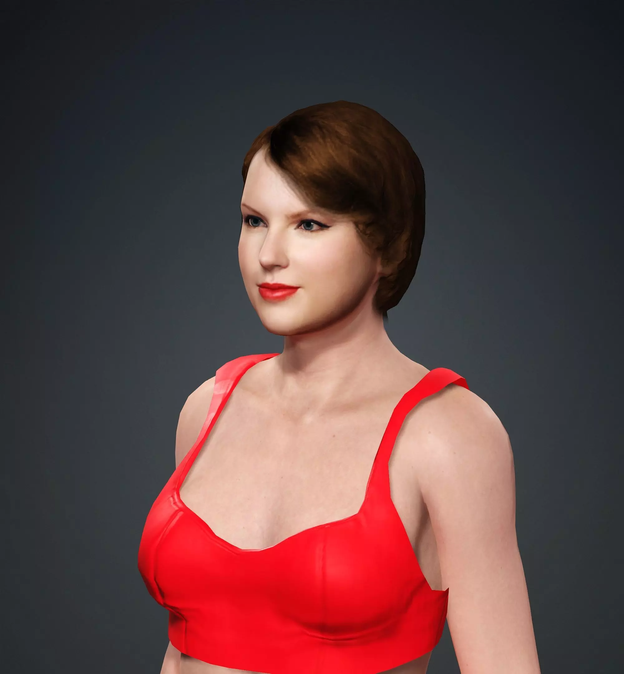 Taylor Swift Low-poly 3D model