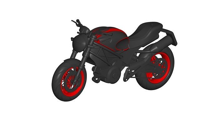 DUCATI MONSTER 796 3D model