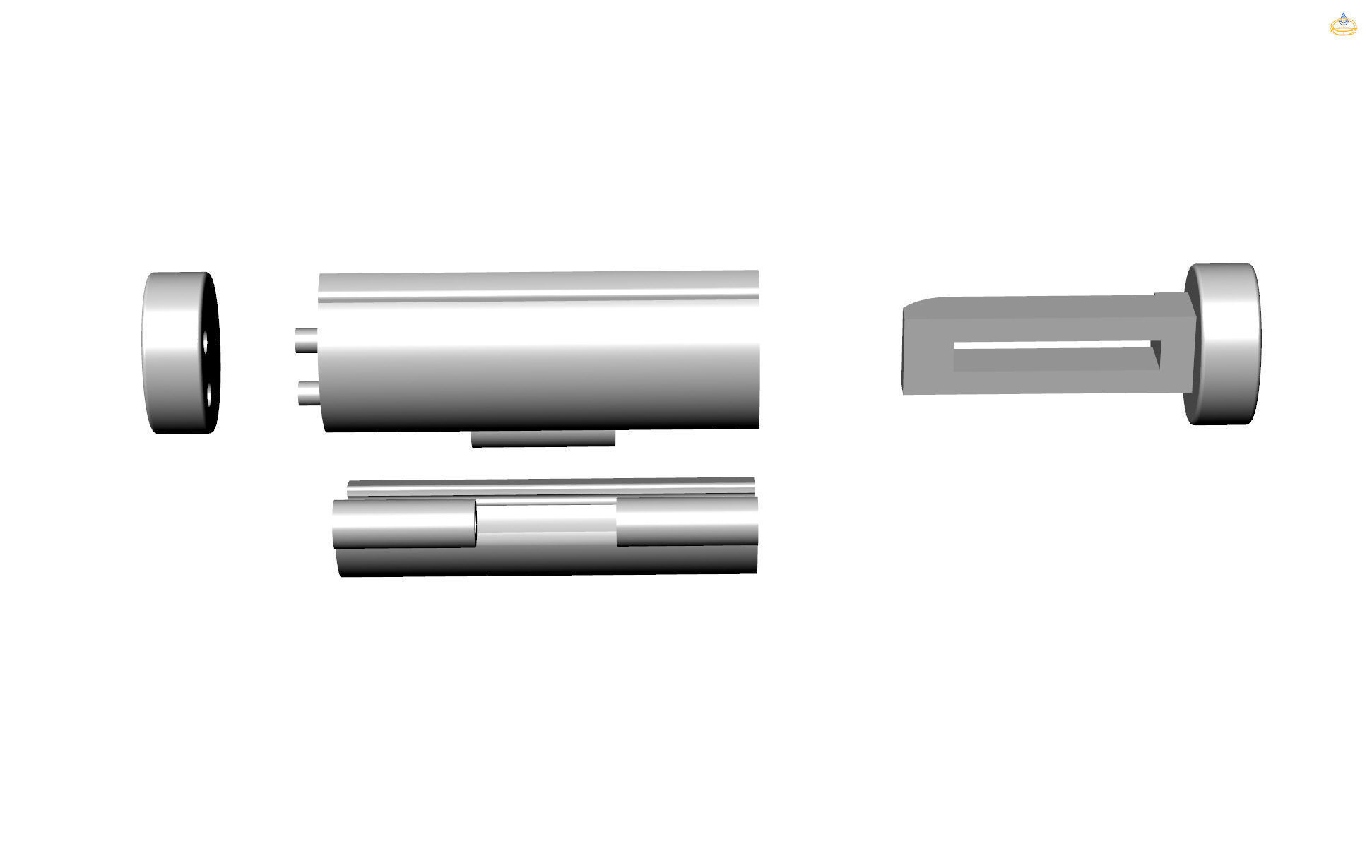 Lock Box Oval Bracelet or Necklace  Lock Box G-520 3D print model_9