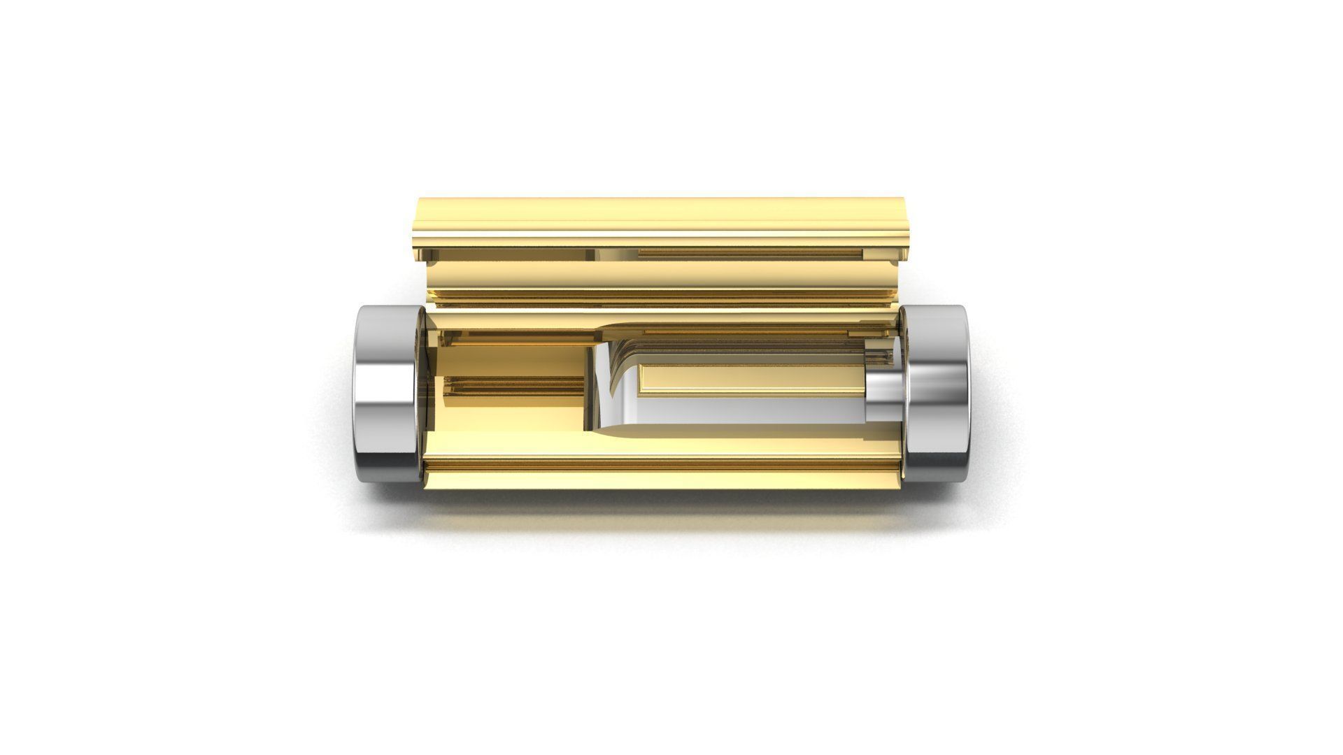 Lock Box Oval Bracelet or Necklace  Lock Box G-520 3D print model_3