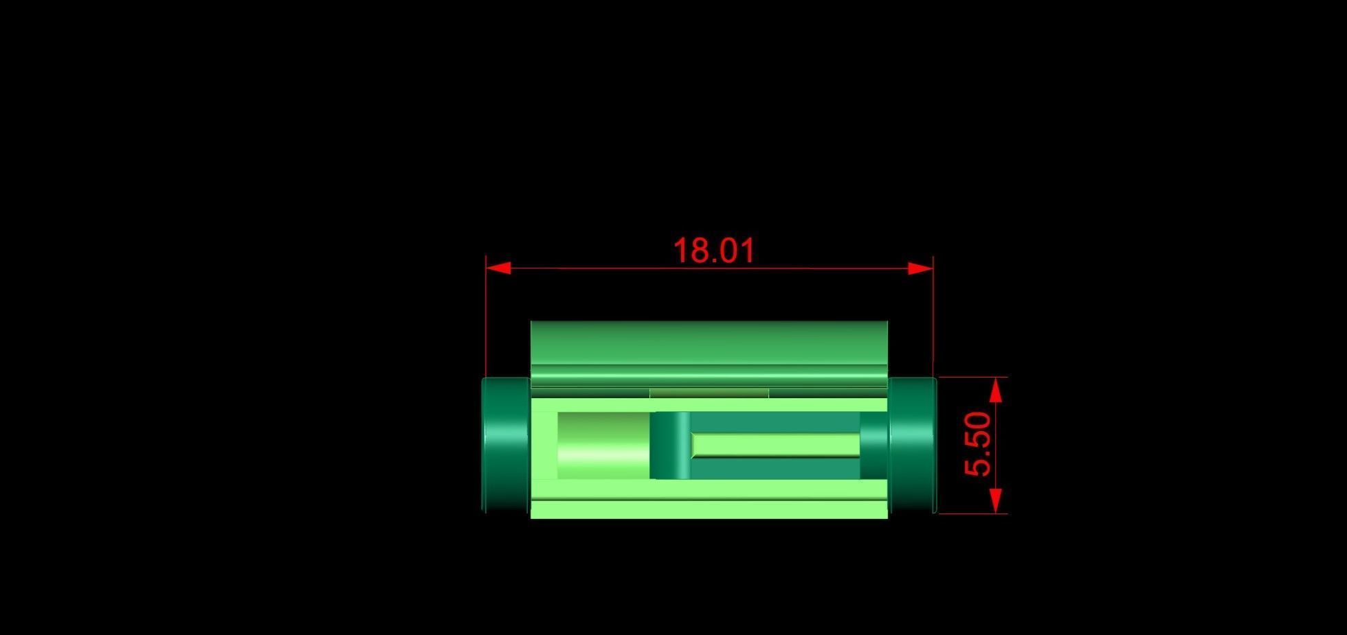 Lock Box Oval Bracelet or Necklace  Lock Box G-520 3D print model_5