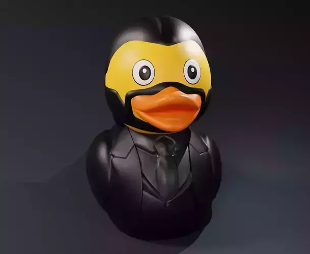 Cute John Wick Rubber Duck