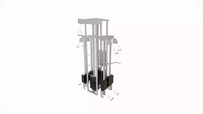 Gym Equipments-gym by Bodysolid-Machine the gym 3D model
