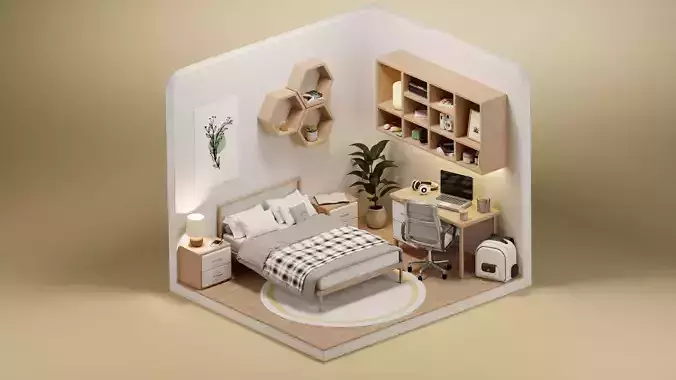 Bedroom isometric