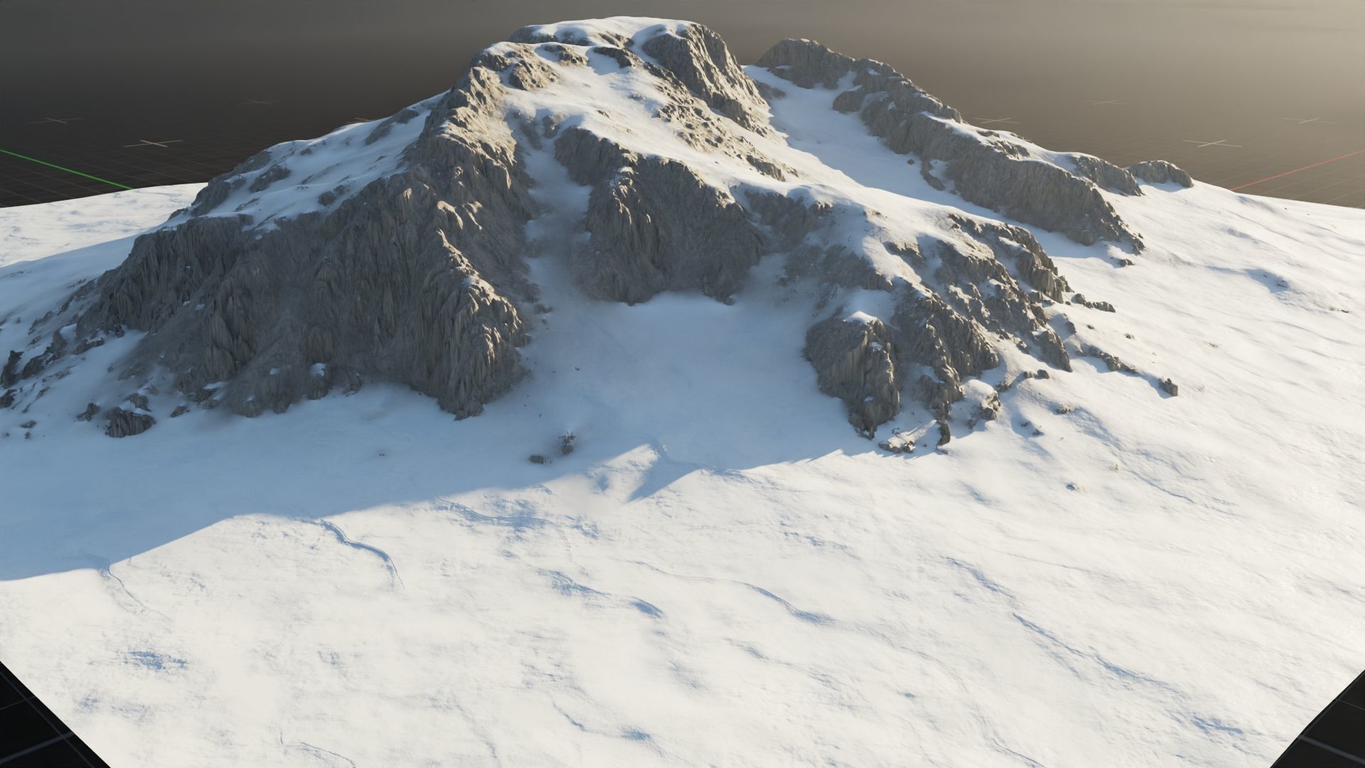 Tundra Mountain Terrain 3 3D model_8