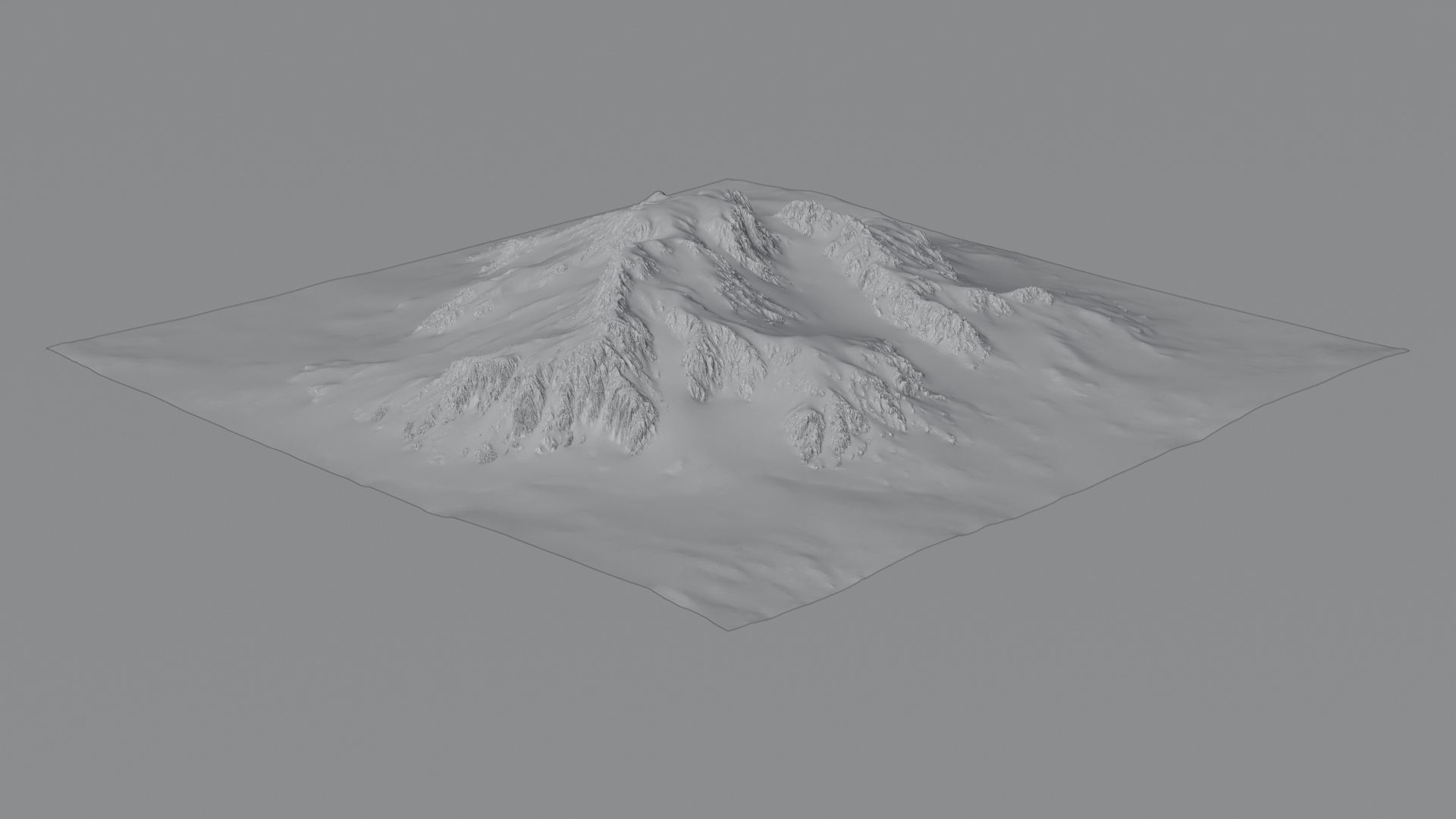 Tundra Mountain Terrain 3 3D model_6