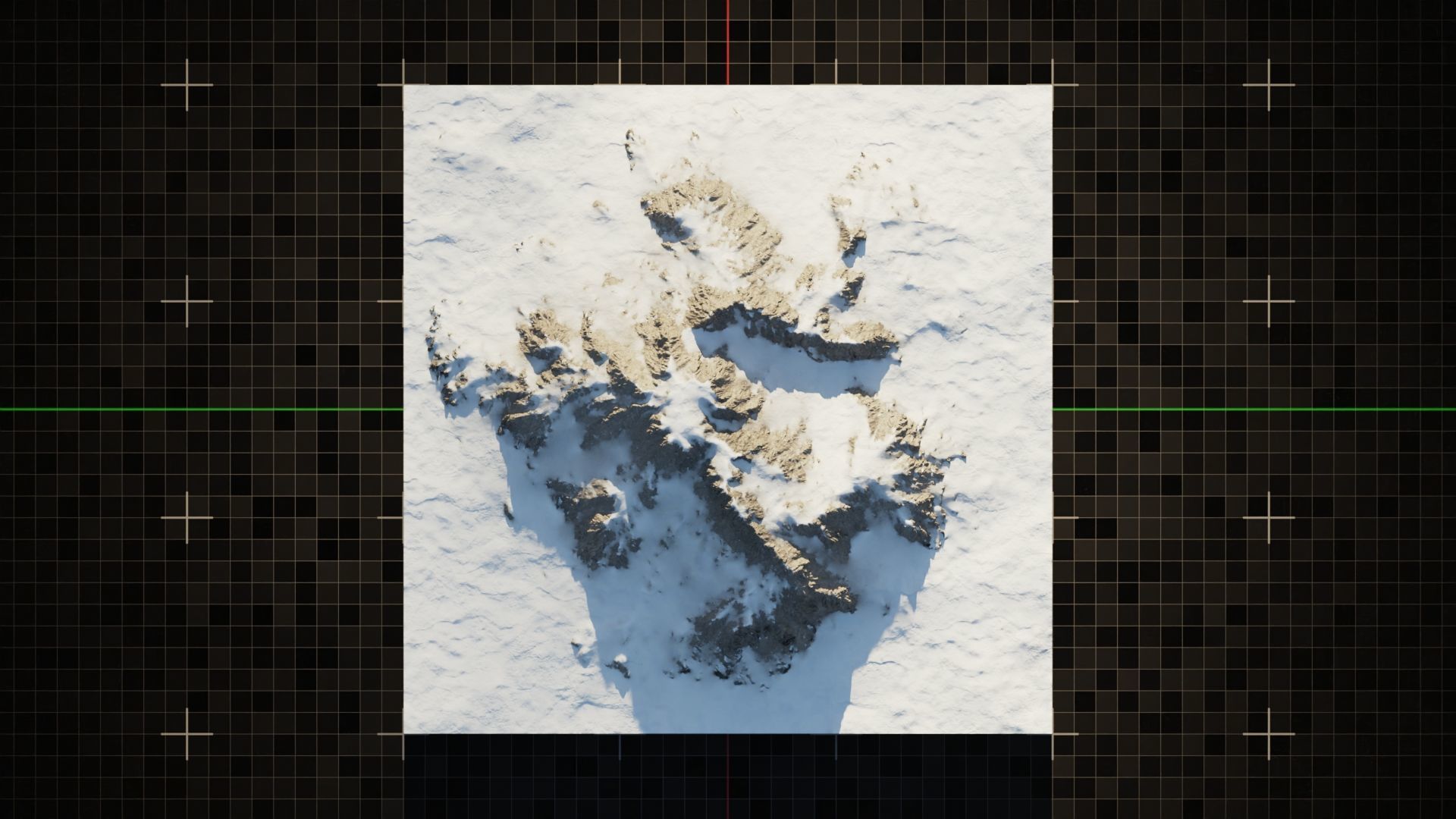 Tundra Mountain Terrain 3 3D model_7