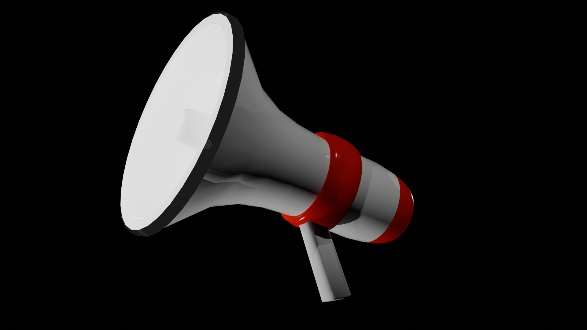 Speaker Low-poly 3D model_4