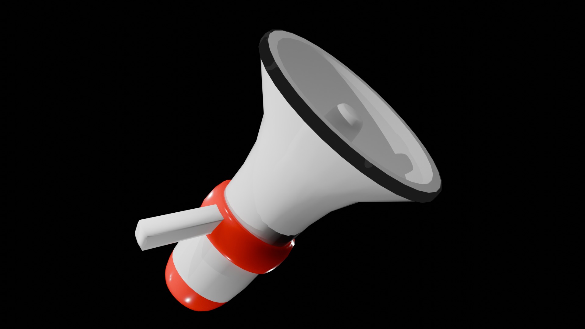 Speaker Low-poly 3D model_3