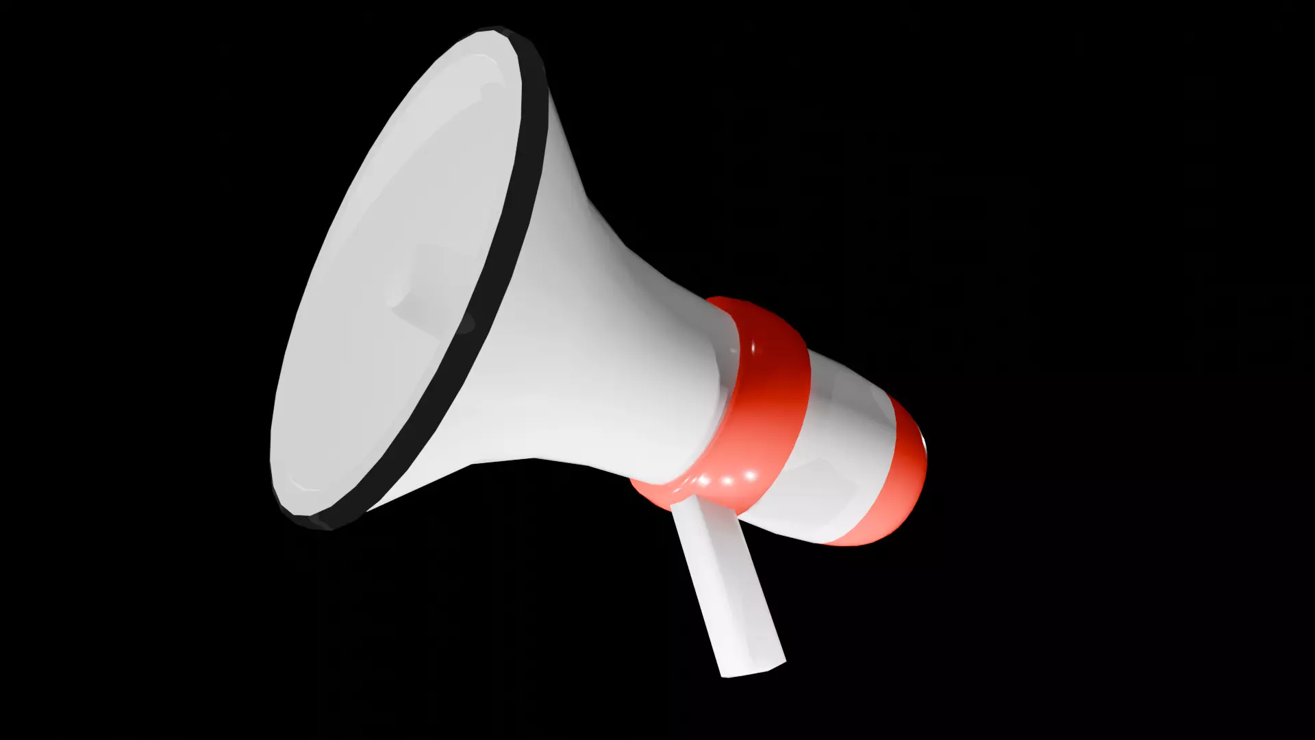 Speaker Low-poly 3D model_0