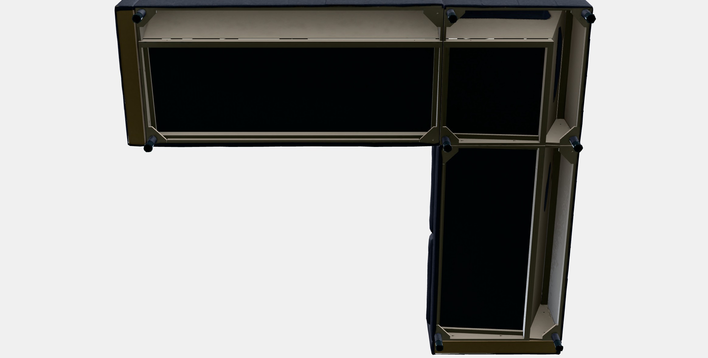 LANDSKRONA Corner sofa 5-seat 1 Low-poly 3D model_4