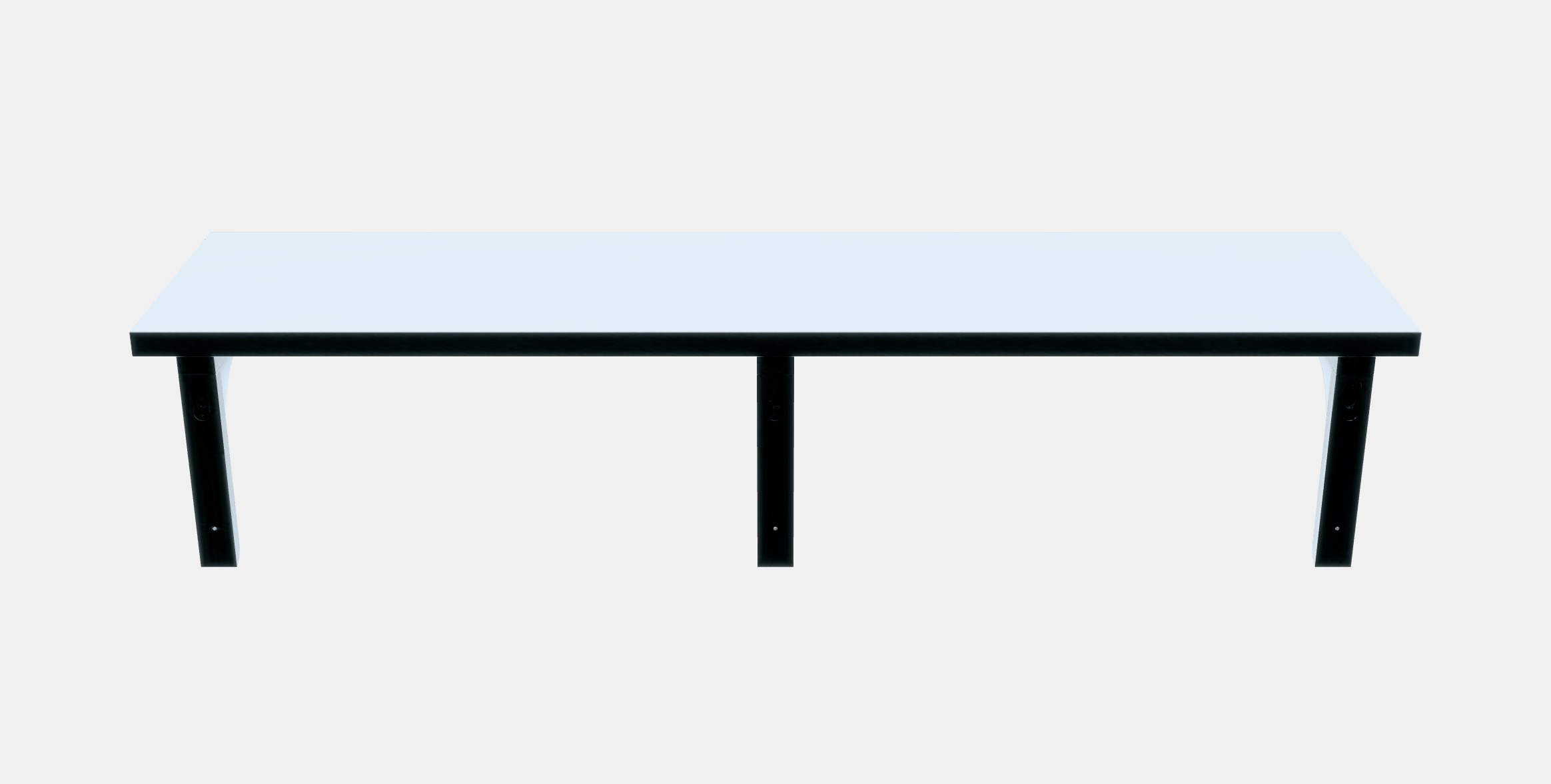 BERGSHULT - RAMSHULT Wall shelf 3 Low-poly 3D model_9