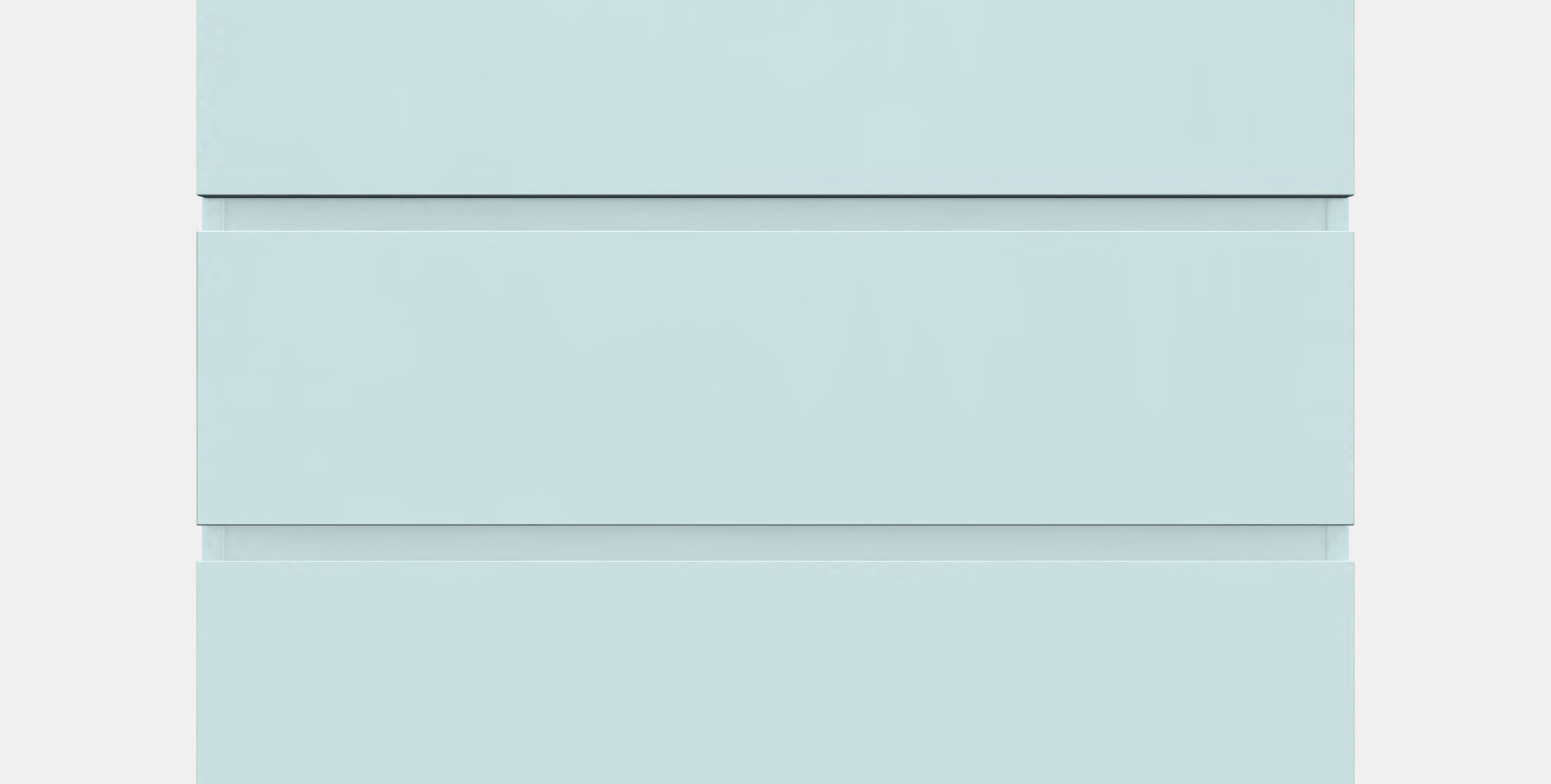 MALM Chest of 3 drawers 3 Low-poly 3D model_11