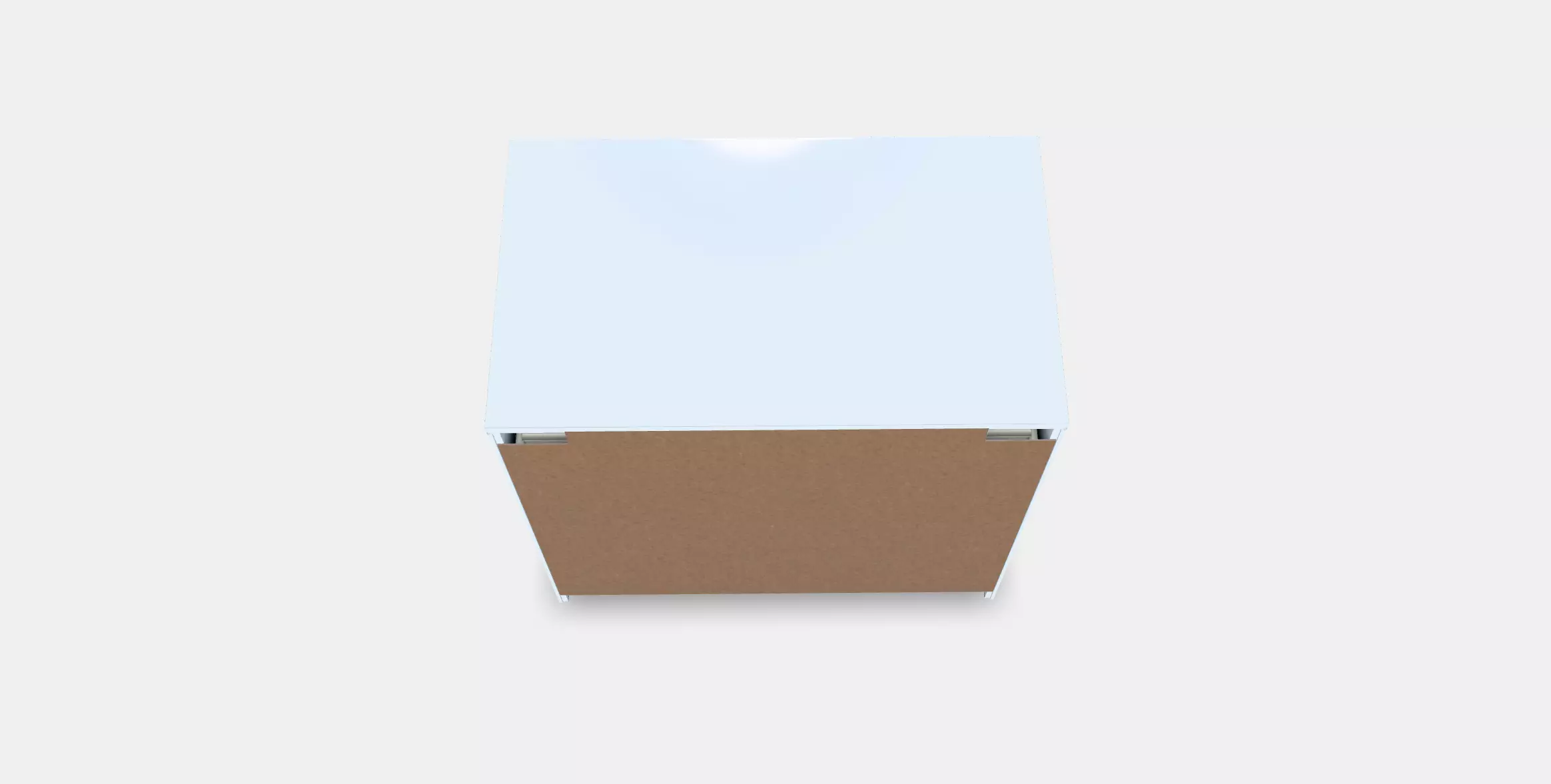 MALM Chest of 3 drawers 3 Low-poly 3D model_0