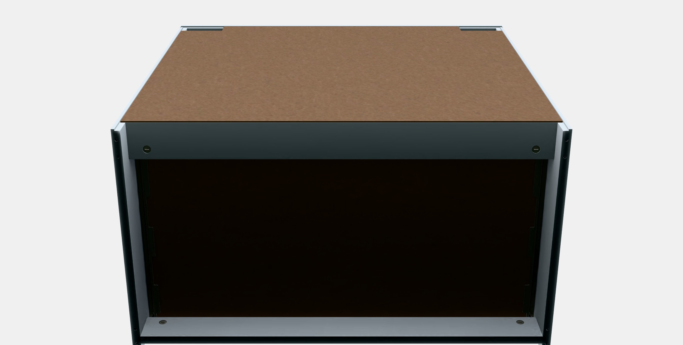 MALM Chest of 3 drawers 3 Low-poly 3D model_8