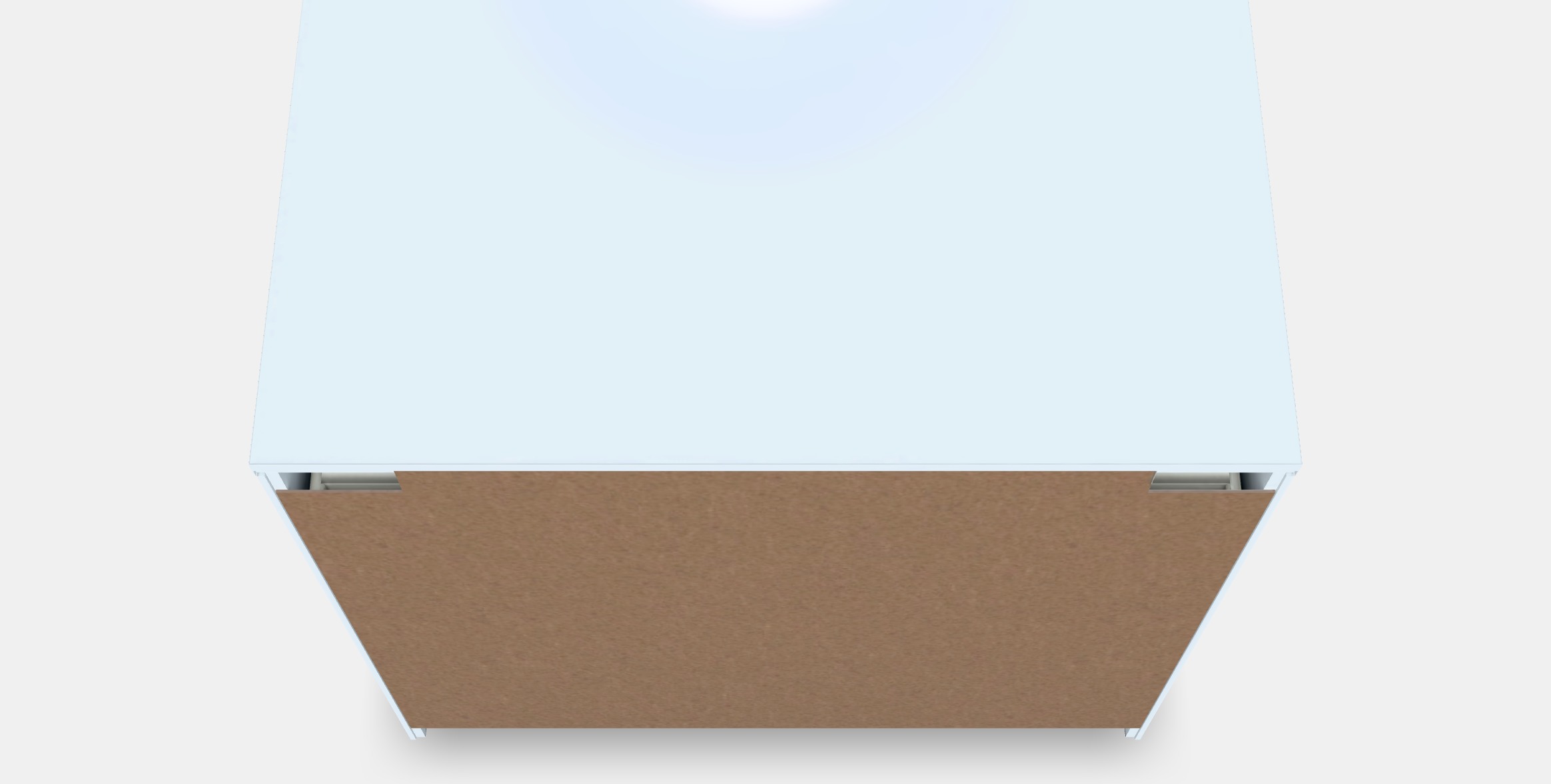 MALM Chest of 3 drawers 3 Low-poly 3D model_4