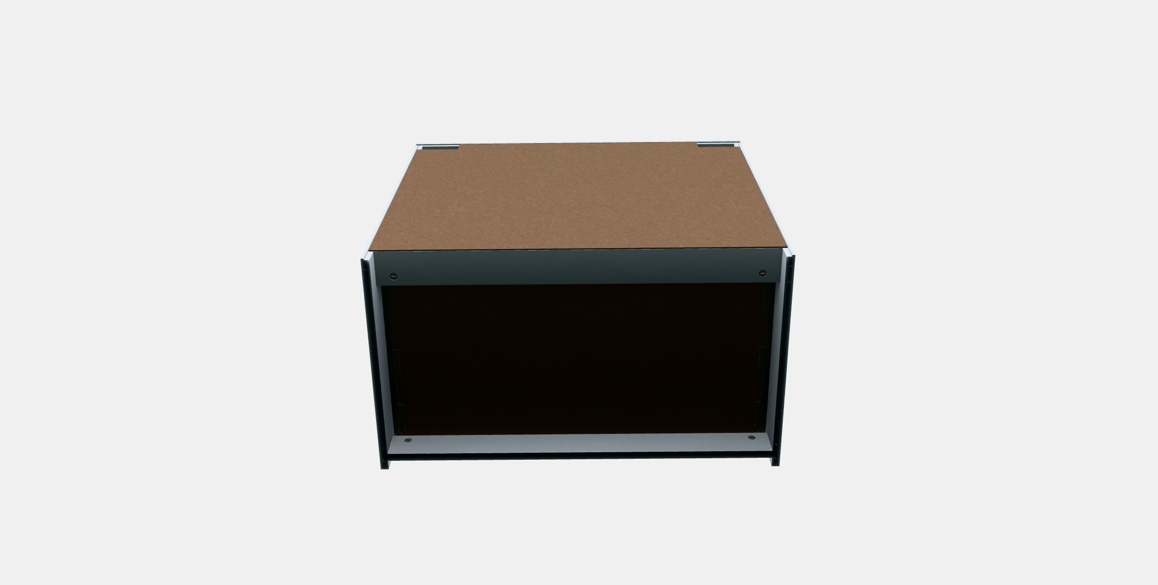 MALM Chest of 3 drawers 3 Low-poly 3D model_7