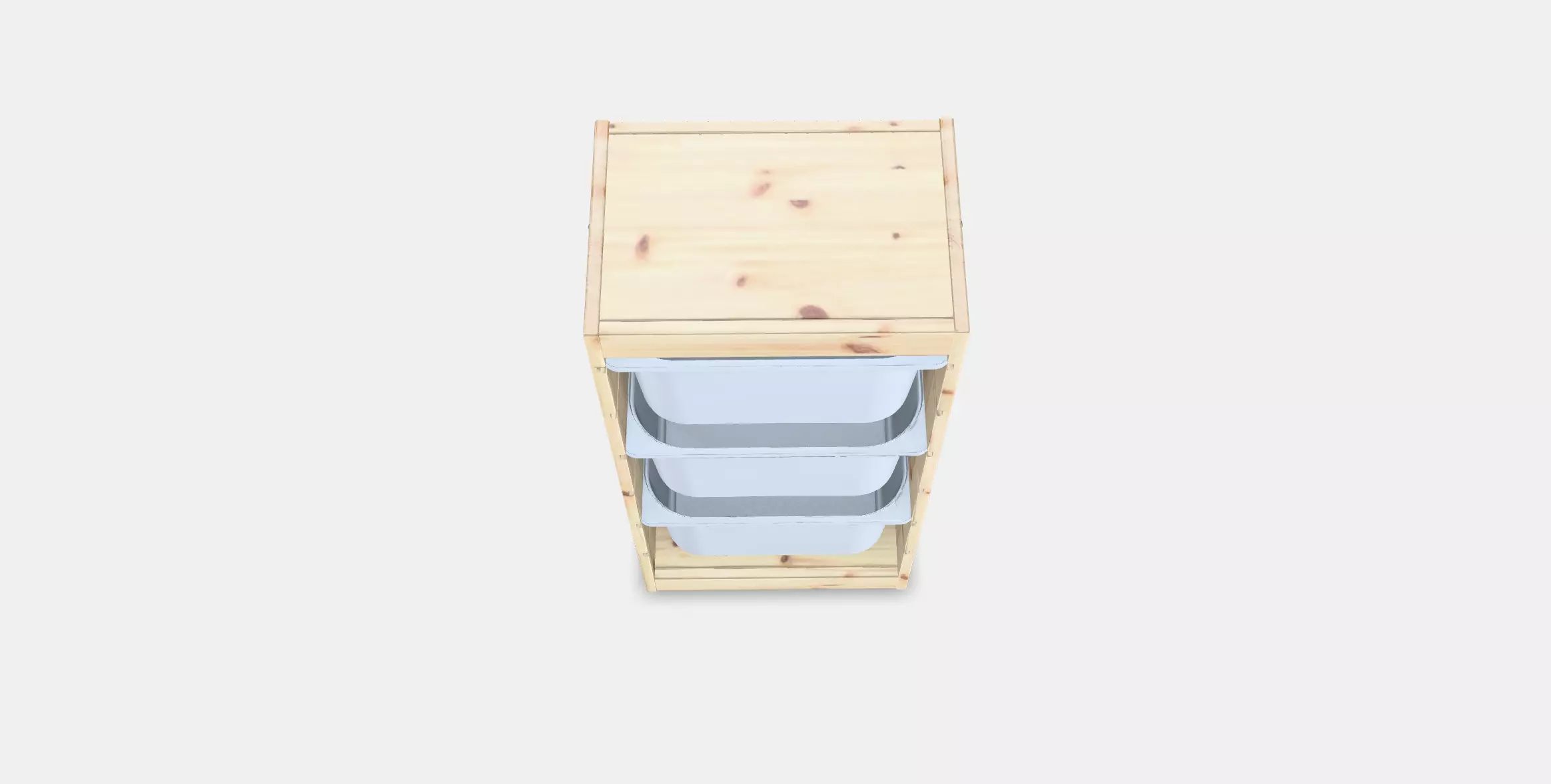 TROFAST Storage combination with boxes 14 Low-poly 3D model_0