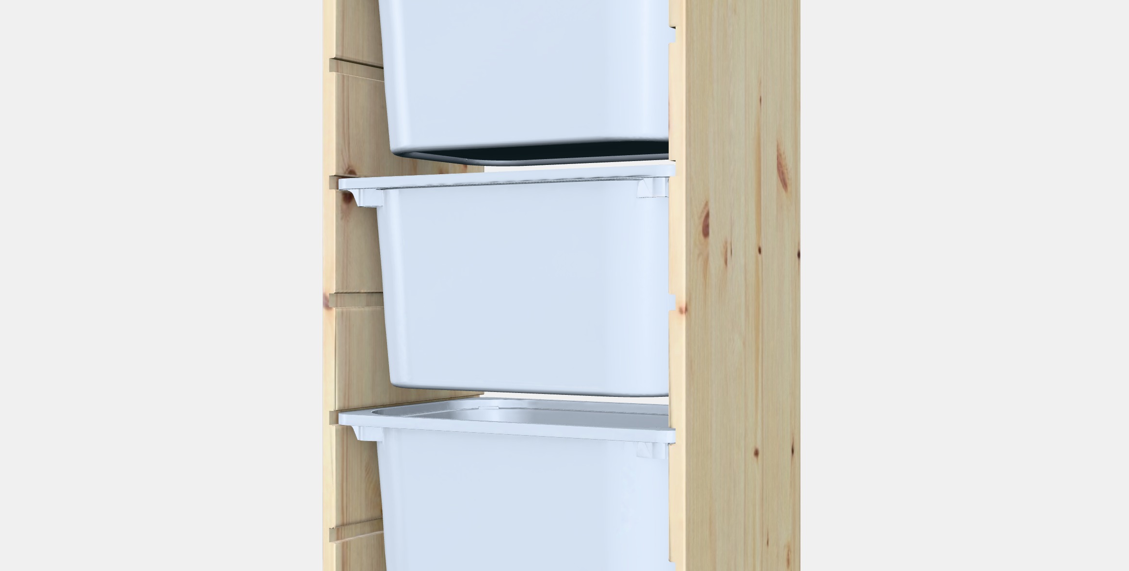 TROFAST Storage combination with boxes 14 Low-poly 3D model_9