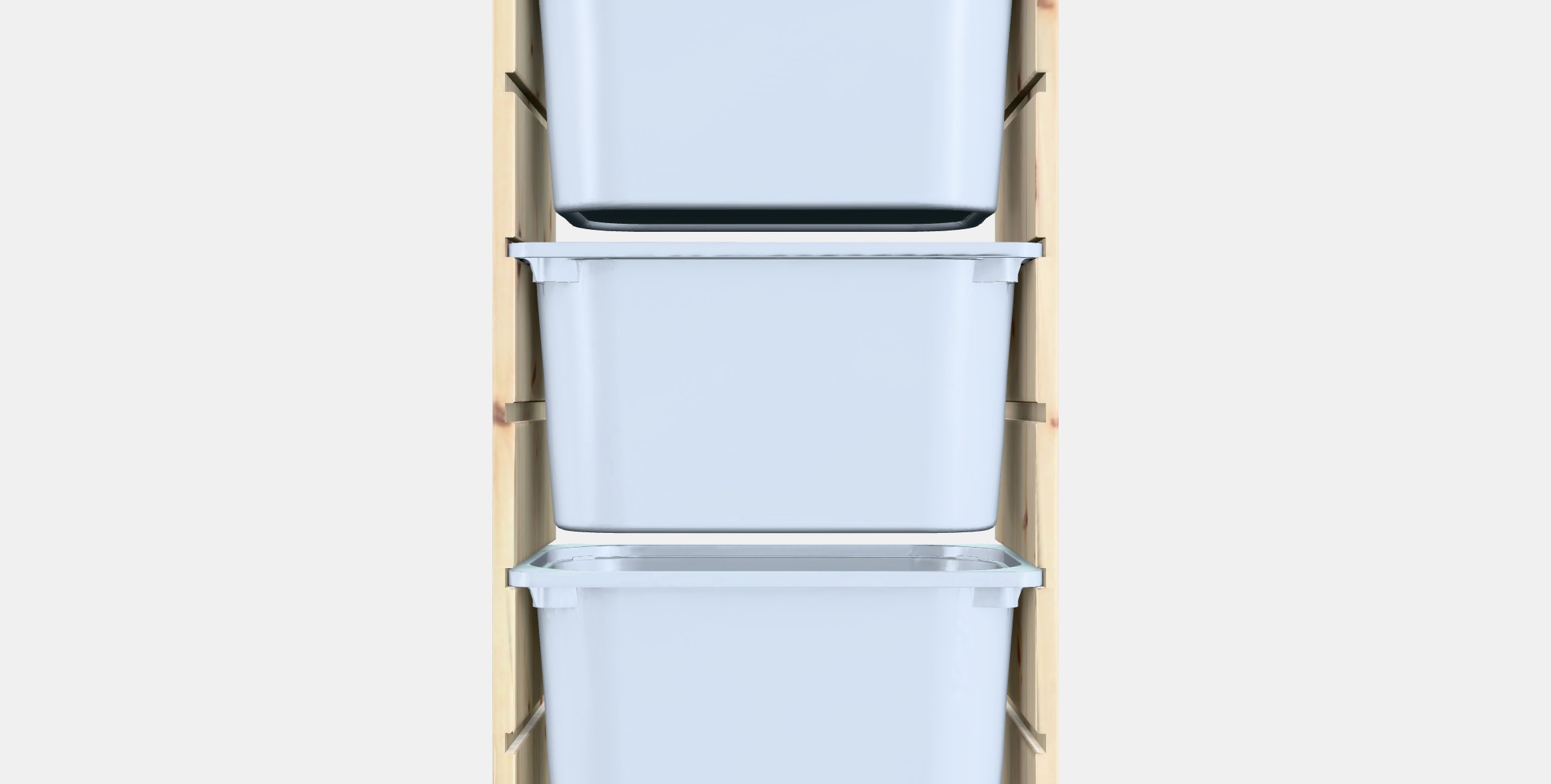 TROFAST Storage combination with boxes 14 Low-poly 3D model_15