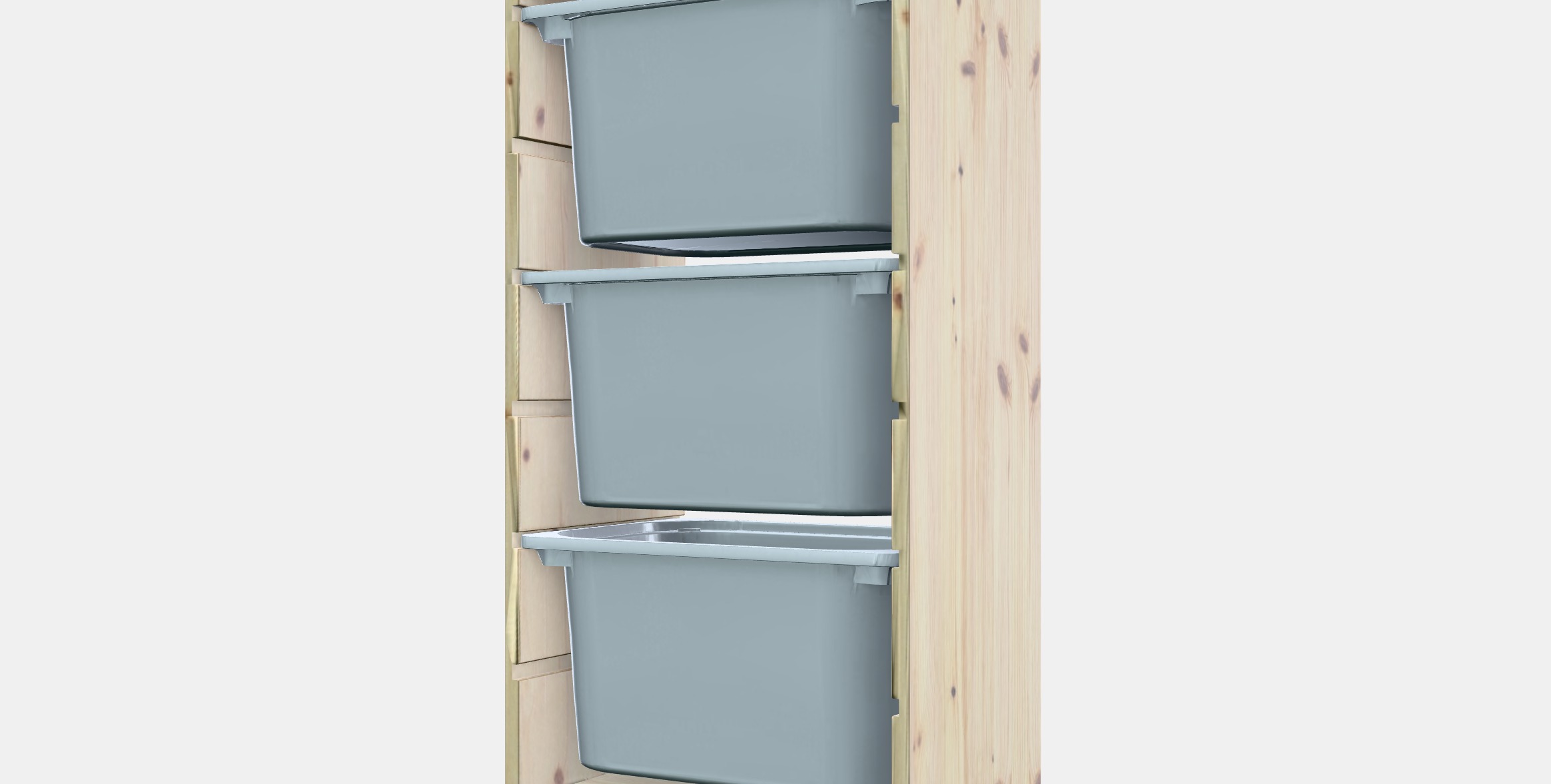 TROFAST Storage combination with boxes 14 Low-poly 3D model_14