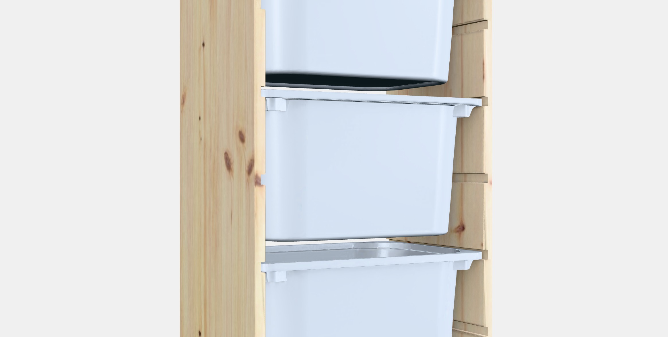 TROFAST Storage combination with boxes 14 Low-poly 3D model_3