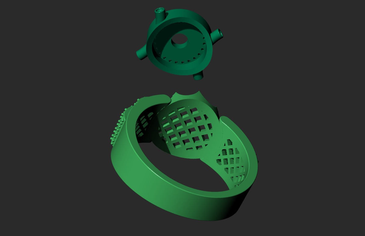 A MAN S RING WITH STONES 3 Printable Model 3D print model_5