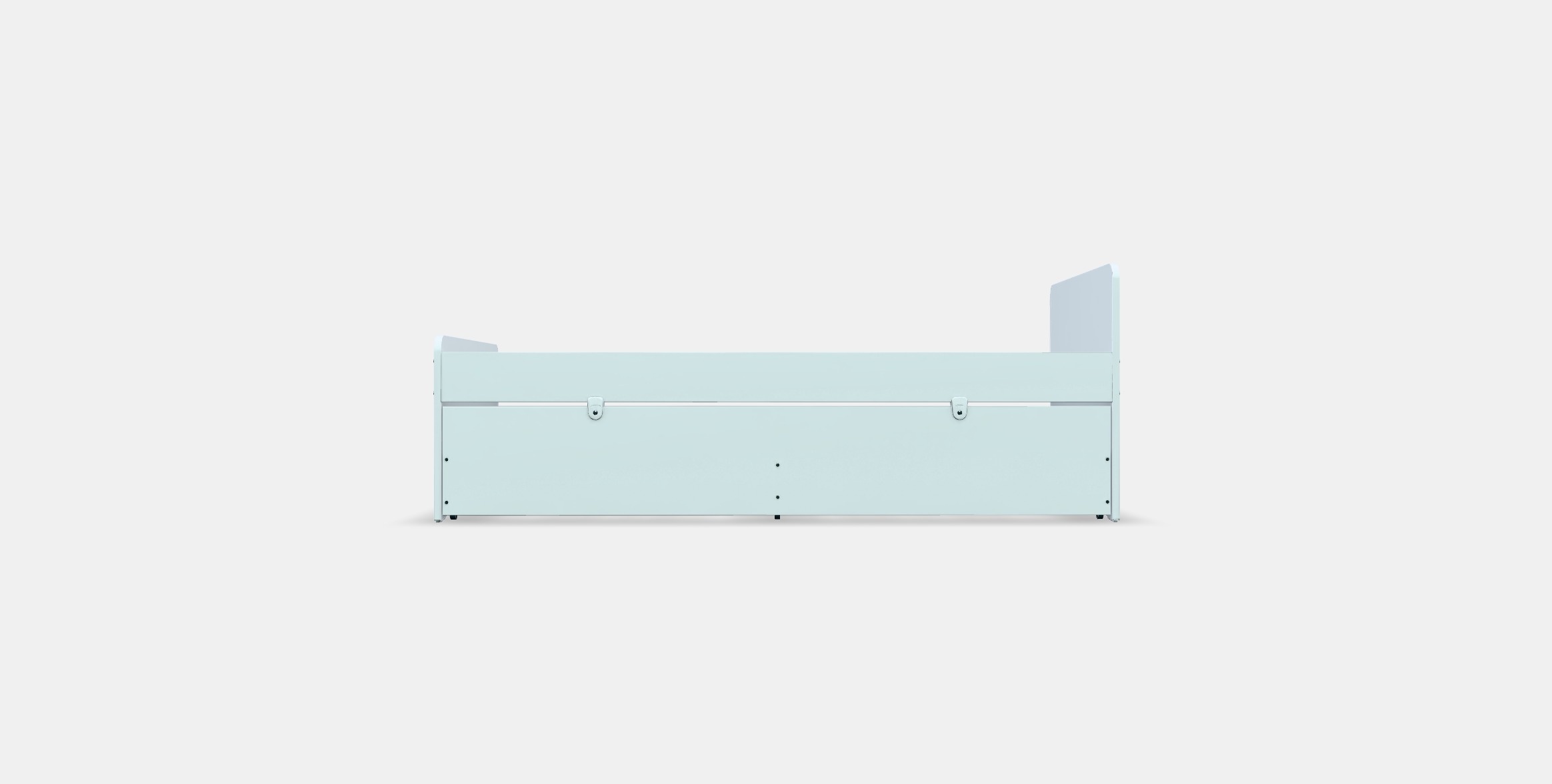 SLAKT Bed frame with underbed and storage Low-poly 3D model_10