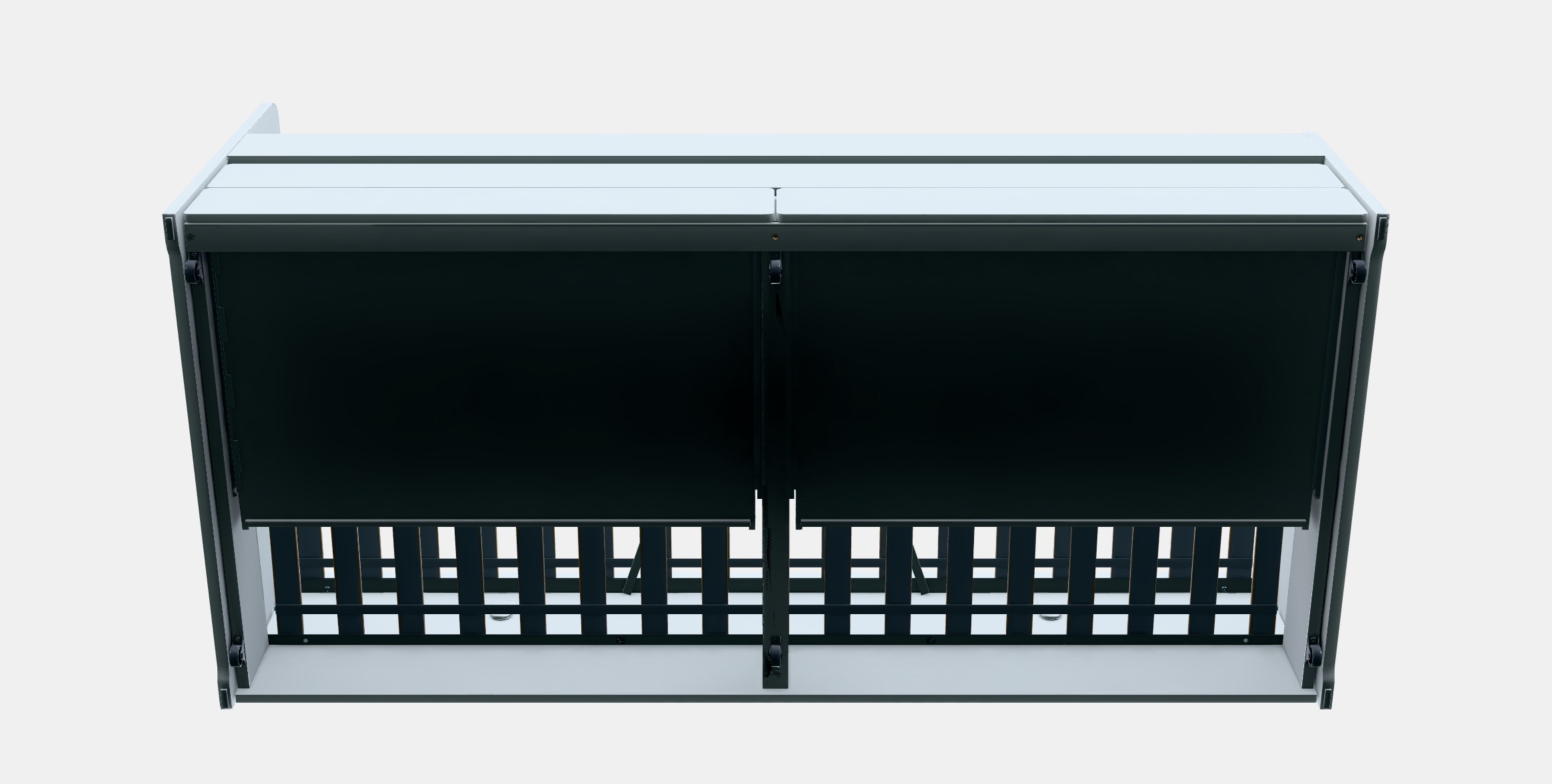 SLAKT Bed frame with underbed and storage Low-poly 3D model_8