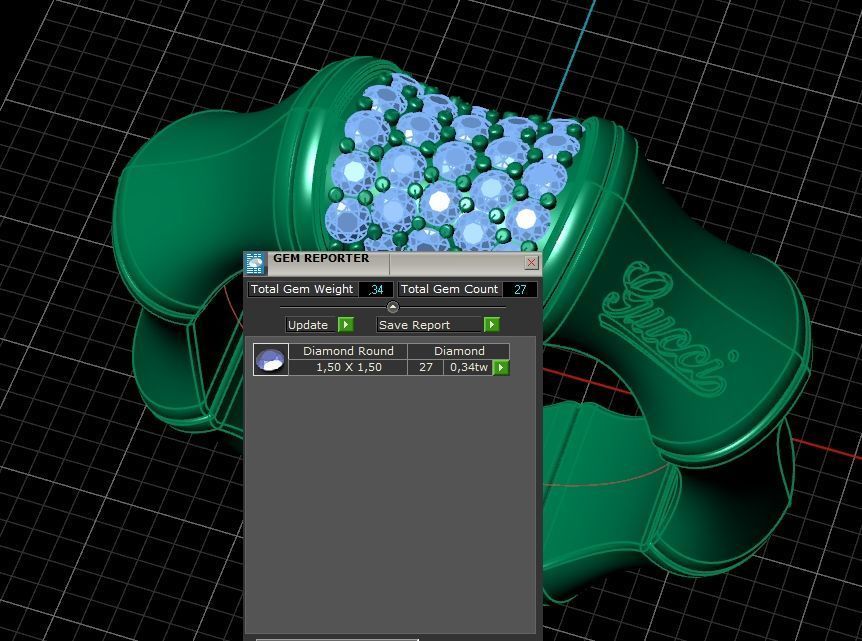 Gucci ring Bamboo 1364 3D print model_5